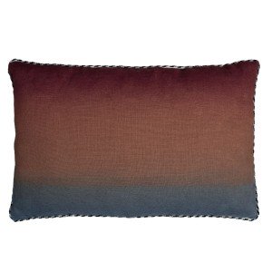 Housse de coussin Aurore Orage Terre de Sienne