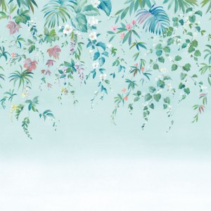 Papier peint panoramique Ronde Végétale 