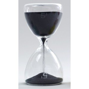 Sablier design 5 min Serax Noir