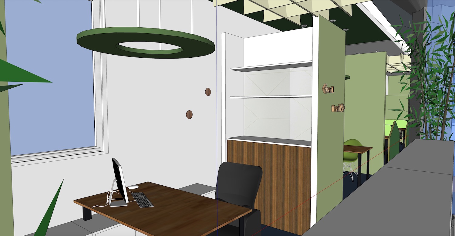 Bureaux GiGA croquis 3D espace team 2